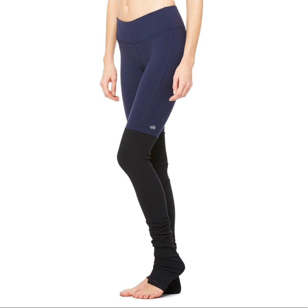 Alo Goddess Legging Navy/Black - Size Small